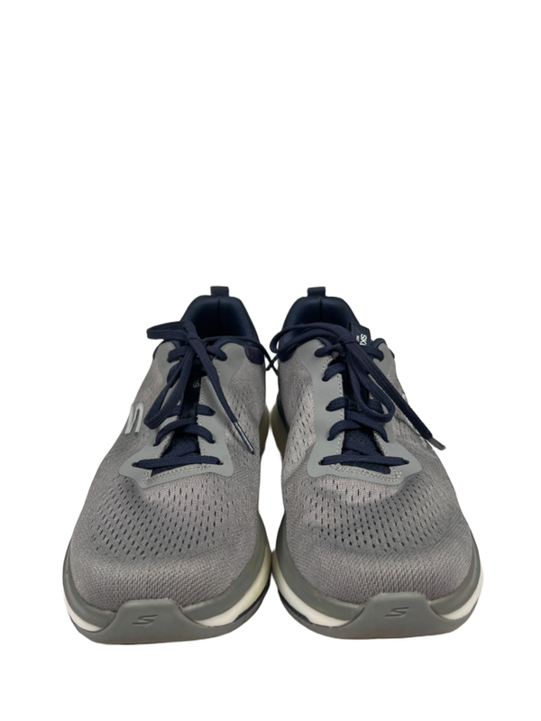 Skechers men's Gray/Blue Go Walk Workout Walker Lace Up Sneakers - 10 image 2