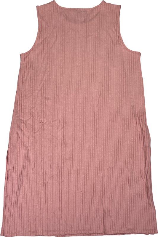 J.Jill Wearever Collection Women’s Pink Ribbed Side Split Tank Top Dress - XS image 2
