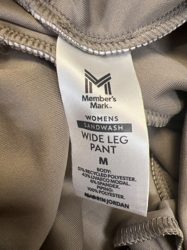 Member's Mark Women's Gray Sandwash Wide Leg Sweatpants - M image 4