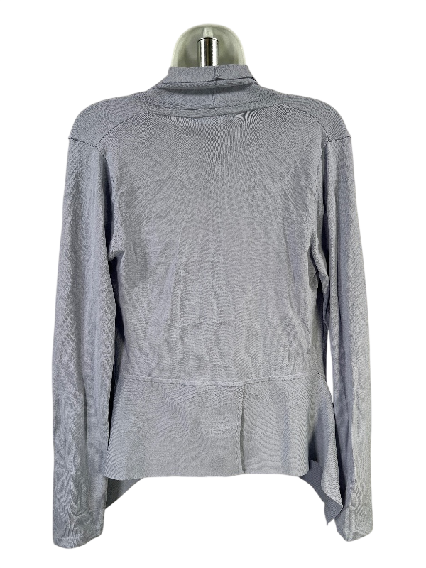 Calvin Klein Women's Blue Long Sleeve Drape Cardigan Sweater - S image 2
