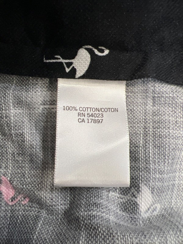 Banana Republic Women's Black Flamingo Print Cotton Shorts - 10 image 4