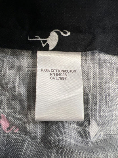 Banana Republic Women's Black Flamingo Print Cotton Shorts - 10 image 4