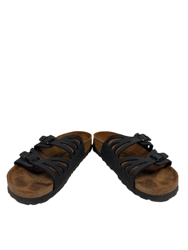 Birkenstock Women's Black Strappy Granada Open Toe Sandals - 5 Narrow image 6