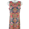 Tommy Hilfiger Women's Multicolor Paisley Sleeveless Mini Dress - 2 Petite