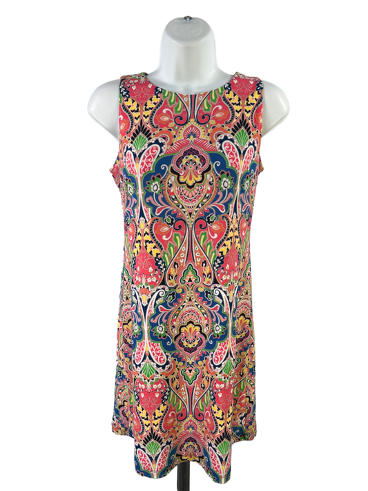 Tommy Hilfiger Women's Multicolor Paisley Sleeveless Mini Dress - 2 Petite