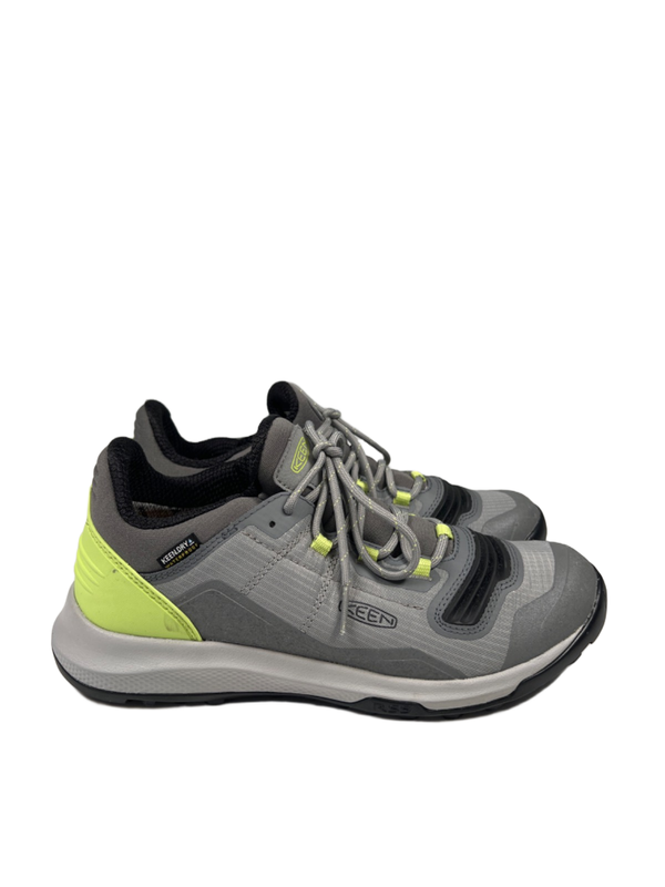 Keen Women's Gray/Green Tempo Flex Waterproof Lace Up Hiking Shoes - 8