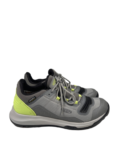 Keen Women's Gray/Green Tempo Flex Waterproof Lace Up Hiking Shoes - 8