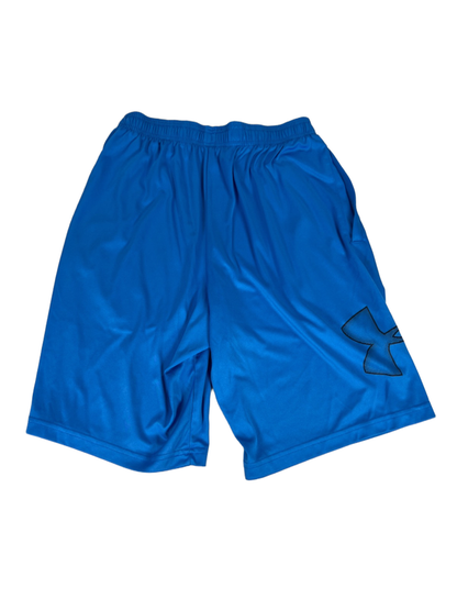 Under Armour Men's Blue Logo Loose Pull On Athletic Shorts - S image 2