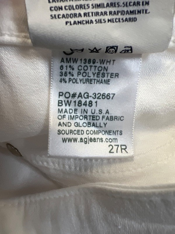 AG Adriano Goldschmied Women's White Super Skinny Legging Ankle Jeans - 27 image 4