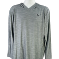 Nike Men's Blue Breathe Training Pullover Lightweight Hoodie - XL
