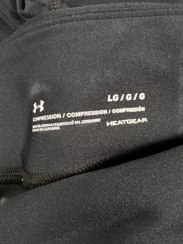Under Armour Women's Black HeatGear Compression Mesh Leggings - L image 3