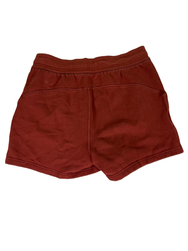 Lululemon Women's Red Scuba High Rise Date Brown Relaxed Fit Shorts - 10 image 2