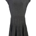 LOFT Women’s Gray Semi-Sheer A-Line Knit Sweater Dress - S