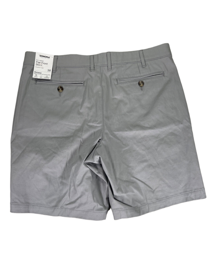 Sonoma Men's Gray Flexwear Flat Front Shorts - 38 image 2