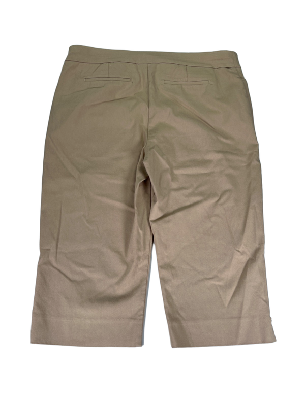 Chico's Women's Tan Brigitte Slim Pull On Shorts - 2/US 12 image 2