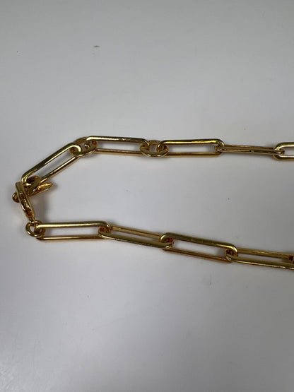 Jenny Bird Women's Gold Tone Paperclip Chain Link Necklace W/ Extender Chain - L image 3