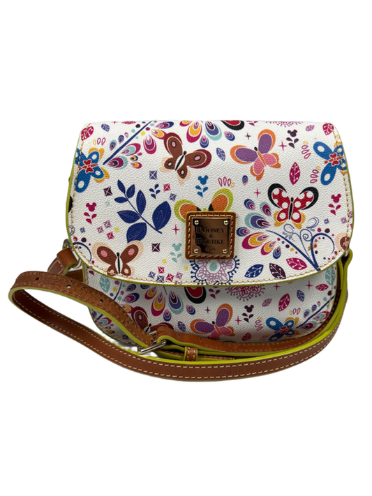 Dooney and Bourke X Disney White Epcot Flower and Garden 2019 Crossbody Purse