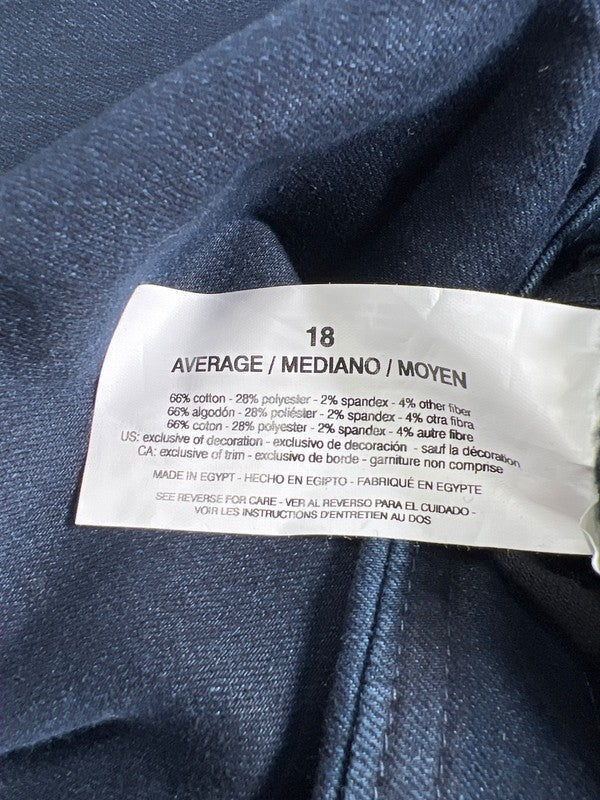 Gloria Vanderbilt Women's Dark Wash Slim Leg Amanda Pull On Jeans - 18 image 4