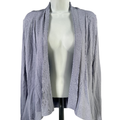 Calvin Klein Women's Blue Long Sleeve Drape Cardigan Sweater - S