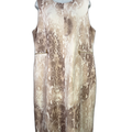 Calvin Klein Women's Beige Snake Print Sleeveless Sheath Dress - 14W
