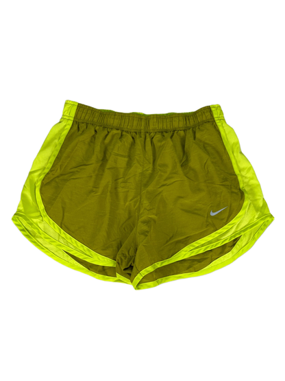 Nike Women's Green Dri-Fit Vented Lined Pull On Athletic Shorts - M
