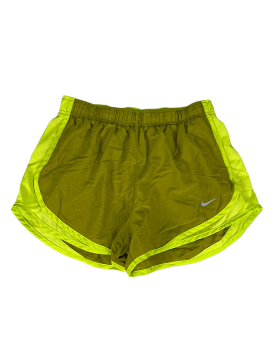 Nike Women's Green Dri-Fit Vented Lined Pull On Athletic Shorts - M