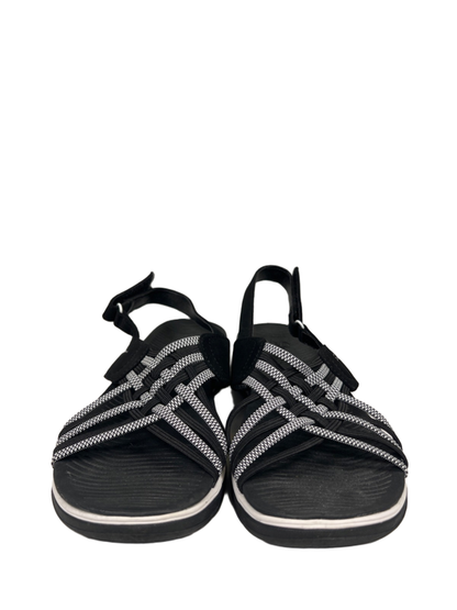 Skechers Women's Black Arch Fit Reggae Sport Slingback Open Toe Sandals - 8 image 2