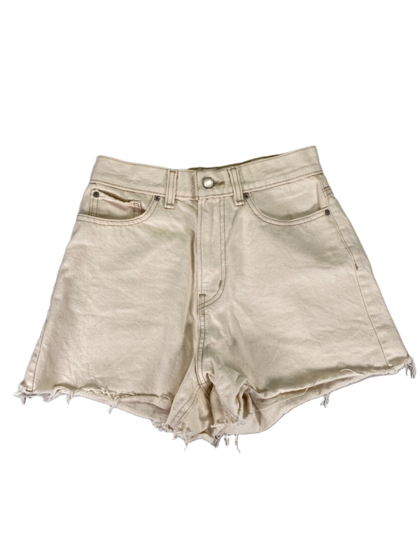 BDG Women's Ivory A-Line Denim Jean Shorts - 28