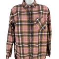 Denim and Supply Ralph Lauren Women's Gray Plaid Lightweight Button Up Shirt - M