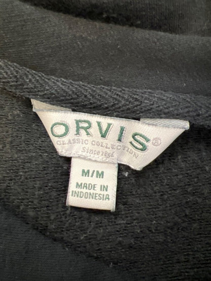 Orvis Women's Black Dropped Shoulder Long Sleeve Crewneck Sweatshirt - M image 3