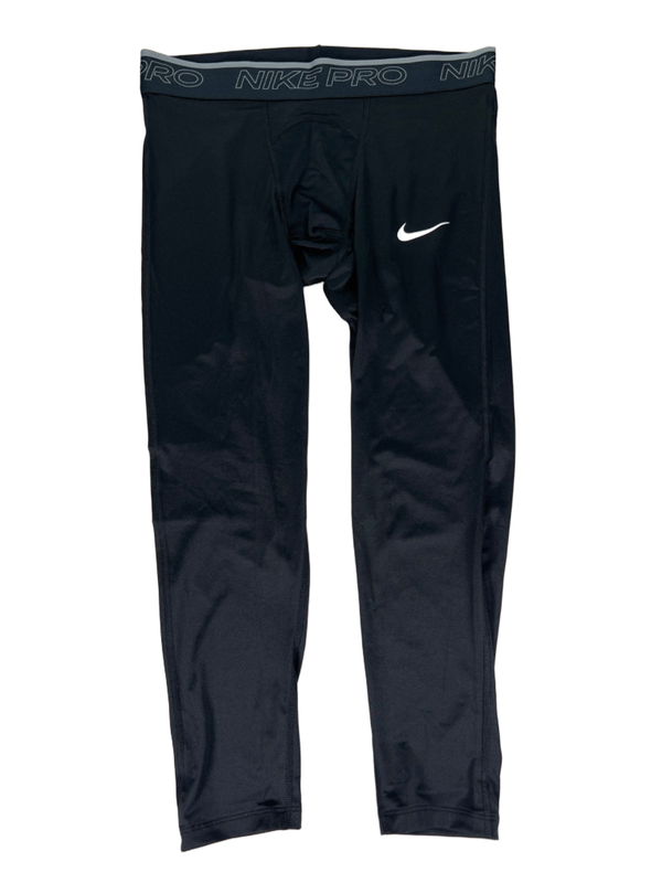Nike Men's Black Pro 3/4 Length Training Athletic Tights - L