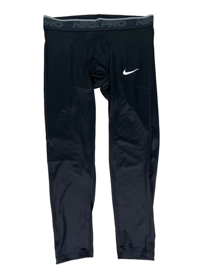 Nike Men's Black Pro 3/4 Length Training Athletic Tights - L