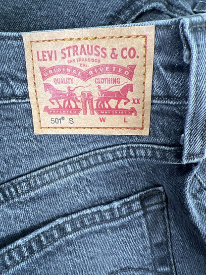 Levi’s Men’s Gray 501 Button Fly Skinny Jeans - 31x28 image 3