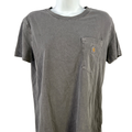 Carhartt Women's Gray Lightweight Relaxed Fit Pocket Front T-Shirt - S