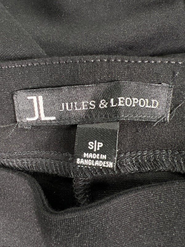 Jules and Leopold Women's Black Pull On Slim Flare Pants - S Petite image 3