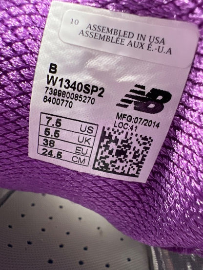 New Balance Women's Gray/Purple Lace Up B40v2 Running Shoes - 7.5 image 8