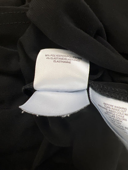 Anne Klein Women's Black Half Zip Pocket Front 3/4 Sleeve Blouse - M image 4