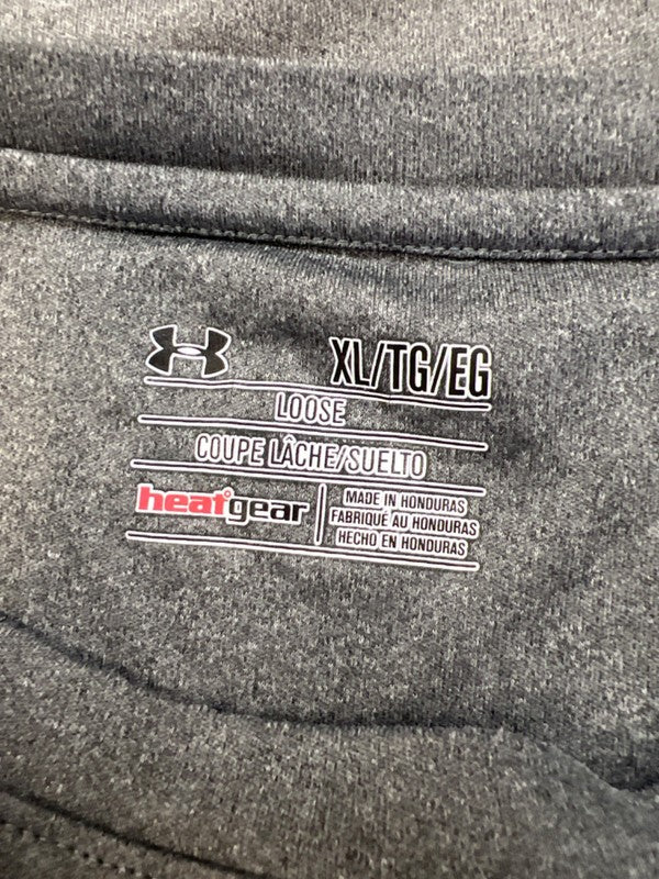 Under Armour Men's Gray Short Sleeve HeatGear Loose Fit Shirt - XL image 3