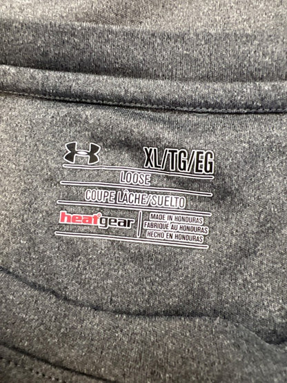 Under Armour Men's Gray Short Sleeve HeatGear Loose Fit Shirt - XL image 3