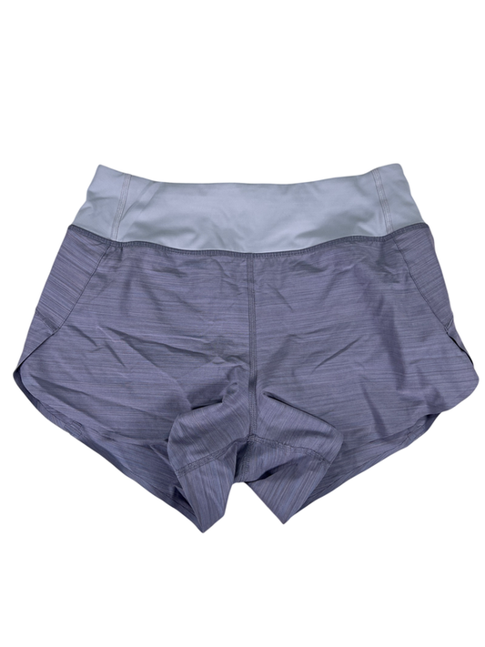 Athleta Women's Purple Run With It Textured Lined Athletic Shorts - XS