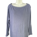 White House Black Market Women's Purple Long Sleeve Ribbed Sweater - M