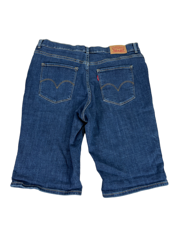Levi's Women's Dark Wash Classic Bermuda Mid Rise Denim Shorts - 30 image 2