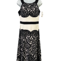 Roz and Ali Women's White/Black Sleeveless Shift Dress - 6