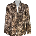 Chico's Women's Brown Silk Long Sleeve Light Weight Jacket - 2/US L