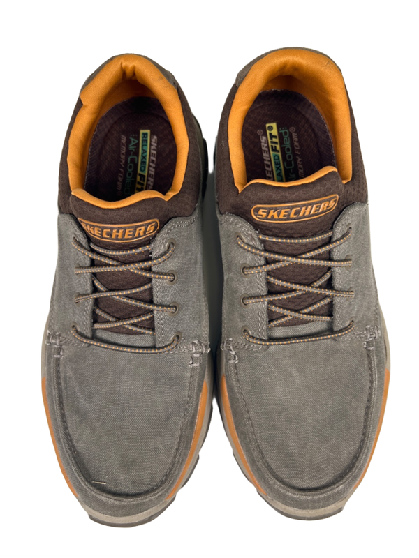 Skechers Men's Gray Respected Loleto Relaxed Arch Fit Sneakers - 9.5 image 3