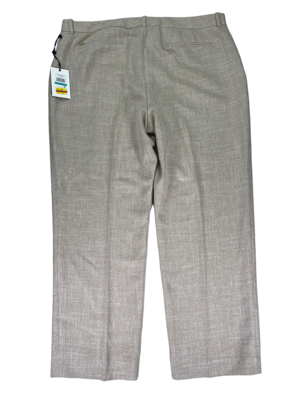DKNY Women's Beige Optical Allusion Wide Leg Pants - 16 image 2