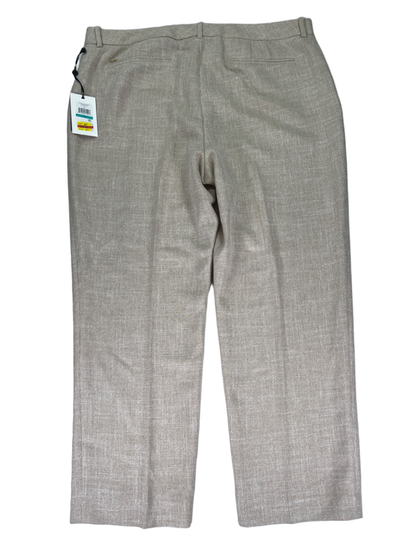 DKNY Women's Beige Optical Allusion Wide Leg Pants - 16 image 2