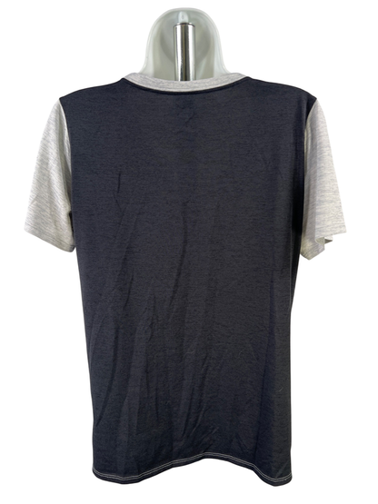Nike Women's Gray U of M Short Sleeve Athletic V-Neck Shirt - M image 2