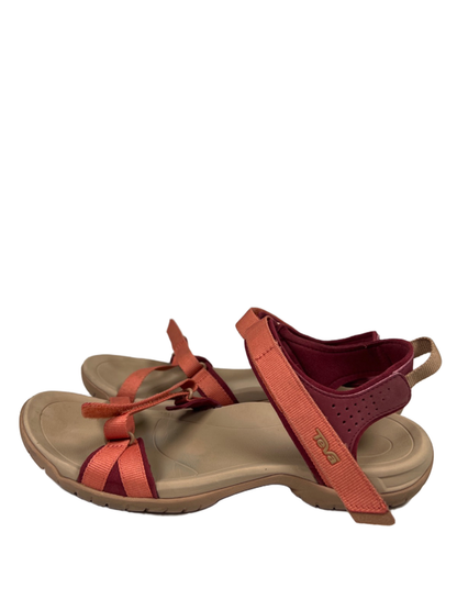 Teva Women's Tan/Orange Verra Slingback Strappy Hiking Sandals - 9 image 5