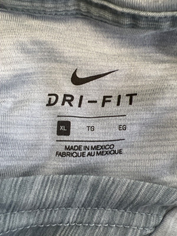 Nike Men's Blue Breathe Training Pullover Lightweight Hoodie - XL image 3